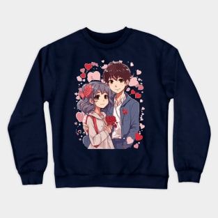 Bee my Valentine cute Couple Crewneck Sweatshirt